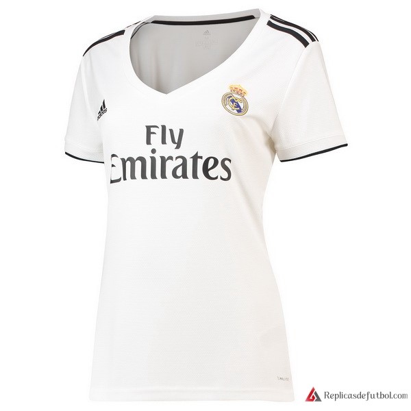 Camiseta Real Madrid Primera equipación Mujer 2018-2019 Blanco